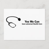 Ja, we kunnen zorgen voor universele gezondheidszo briefkaart (Voorkant)