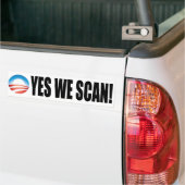 Ja We scannen - Anti-Obama NSA Bumpersticker (Op Truck)