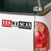 Ja We scannen Bumpersticker (Op Truck)