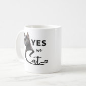 Ja, we zijn kat - ja, we kunnen koffiemok (Voorkant links)