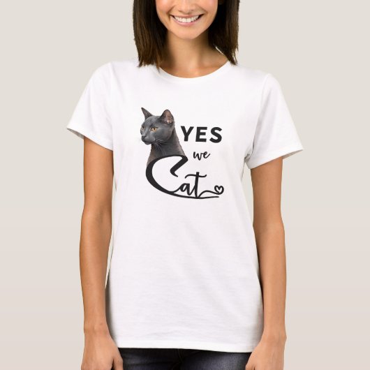 Ja, we zijn kat - ja, we kunnen t-shirt (Voorkant)