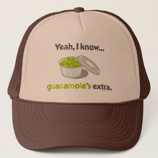 Ja weet ik Guacamole Extra is (Kop van Guacamole) Trucker Pet (Voorkant)