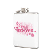 Ja, welke roze dames slogan heupfles dan ook (Links)