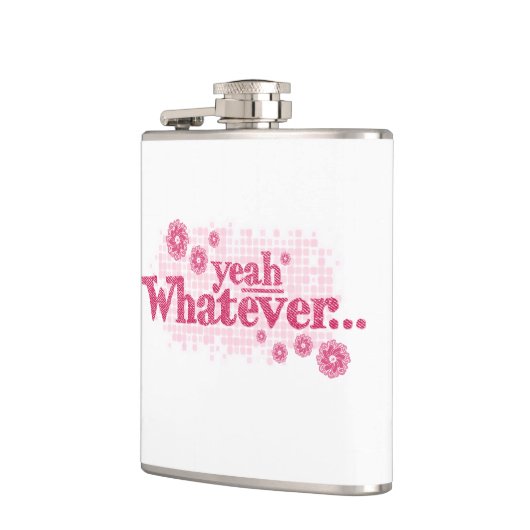 Ja, welke roze dames slogan heupfles dan ook (Links)