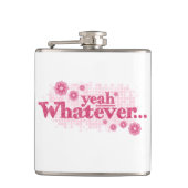 Ja, welke roze dames slogan heupfles dan ook (Voorkant)