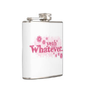 Ja, welke roze dames slogan heupfles dan ook (Rechts)