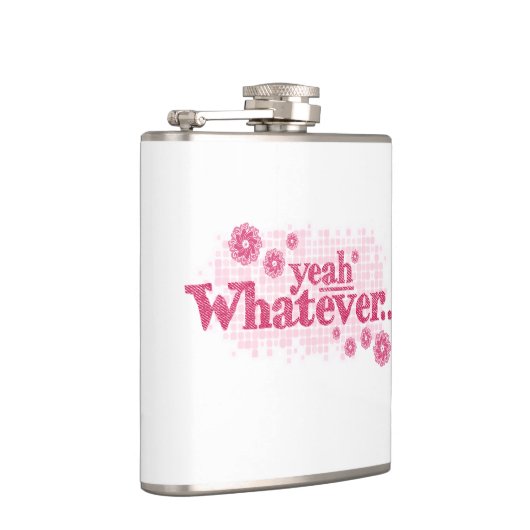 Ja, welke roze dames slogan heupfles dan ook (Rechts)