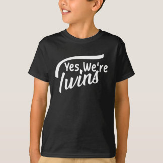 Ja We're Twins Grappig voor Twins, Twin Matching T-shirt