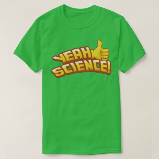 JA WETENSCHAP duimt omhoog T-shirt (Design voorkant)