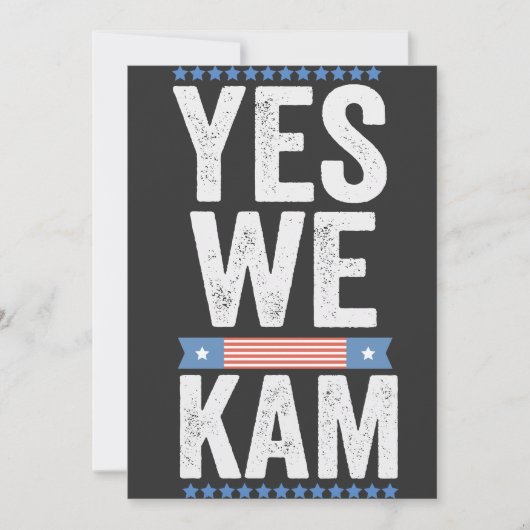 Ja Wij Kam 2024 Amerikaanse vlag Kaart (Voorkant)