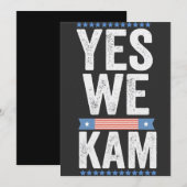 Ja Wij Kam 2024 Amerikaanse vlag Kaart (Voorkant / Achterkant)