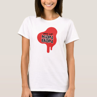 Ja Wij Kanban Red Drip Womens T-Shirt (licht)