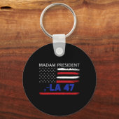 Ja, wij stemmen voor Kamala Harris, mevrouw de Voo Sleutelhanger (Voorkant)