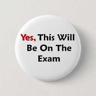 Ja, zal dit op het Examen zijn Ronde Button 5,7 Cm