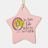 Ja, ze hebben last van borstkanker overleving keramisch ornament (Links)