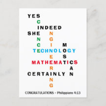 JA ZE KAN Afstudeerder STEM feliciteren