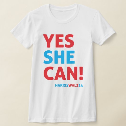 Ja, ze kan Harris Walz T-shirt (Laagn)