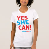 Ja, ze kan Harris Walz T-shirt (Voorkant)