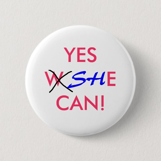JA, ZE KAN! - Selectieknop Ronde Button 5,7 Cm (Voorkant)