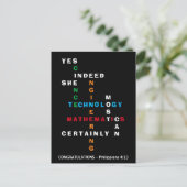 JA ZE KAN STEM PROBEREN BRIEFKAART (Staand voorkant)