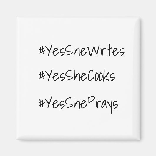 Ja, ze kan waardering voor Hashtag Magneet (Voorkant)