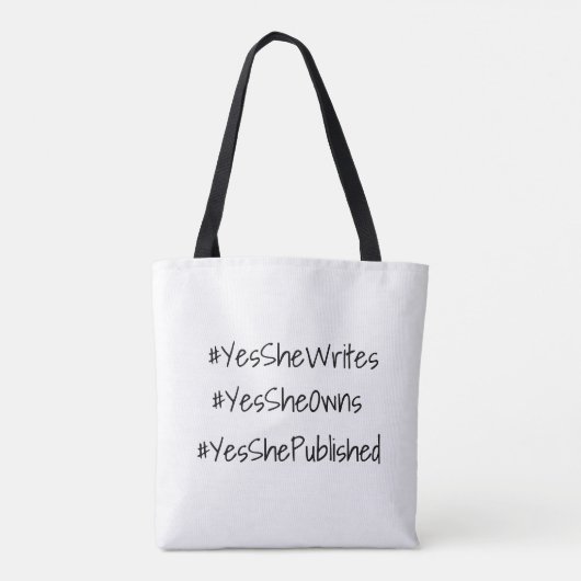 Ja, ze kan zakelijke dankbaarheid tote bag (Achterkant)