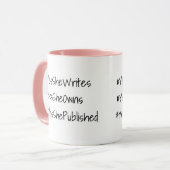 Ja, ze kan zaken afhakken mok (Voorkant links)