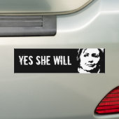 JA, ZE ZAL BUMPERSTICKERS (Op auto)