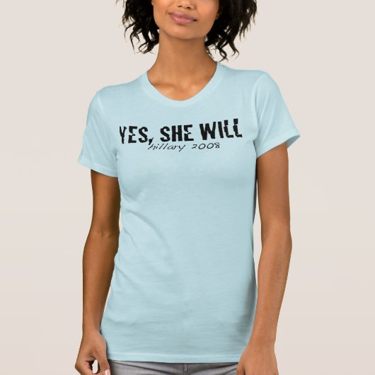 Ja, ze zal! t-shirt (Voorkant)