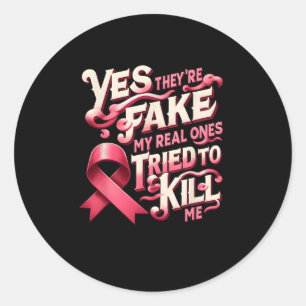 Ja, ze zijn nep mijn echte roze lint borst c ronde sticker