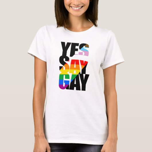 Ja Zeg Gay T-shirt (Voorkant)