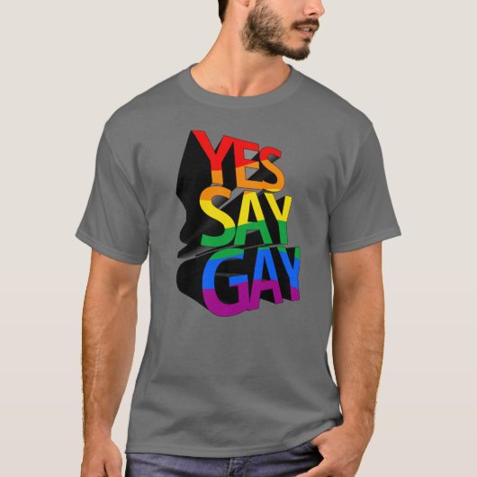Ja zeggen Gay T-shirt (Voorkant)