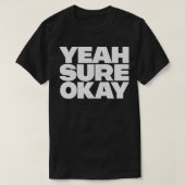 Ja zeker oke retro stijl typografie ontwerp t-shirt (Design voorkant)