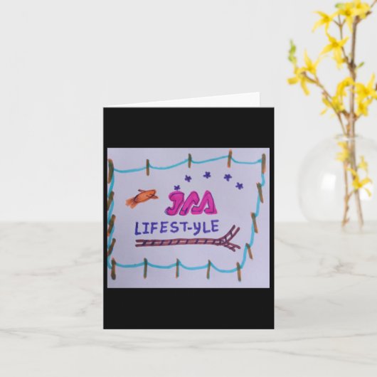 JAA Lifestyle Company Logo Panting Kaart (Gele Bloem)