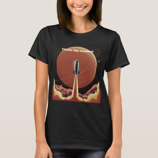 Jaag de Kosmos Ruimte T-shirt (Voorkant)