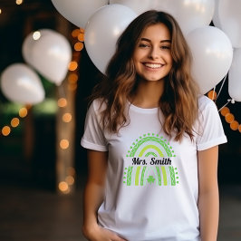 Jaag de Regenboog naar geluk! Gepersonaliseerd T-s T-shirt