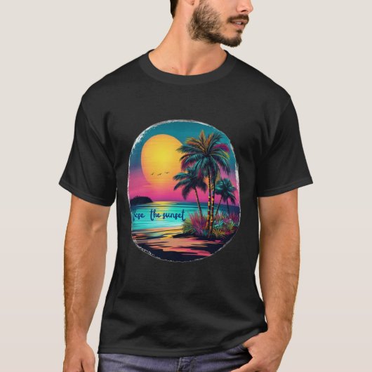 Jaag de zon na t-shirt (Voorkant)
