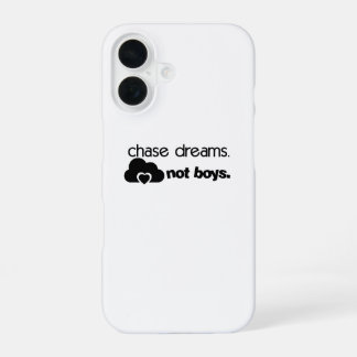 Jaag dromen na, geen jongens iPhone 16 hoesje