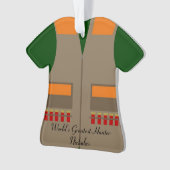 Jaagste kerstversiering ornament (voorkant)