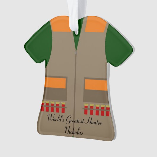 Jaagste kerstversiering ornament (voorkant)