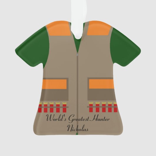 Jaagste kerstversiering ornament (voorkant)