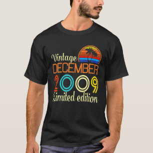Jaar 12e verjaardag december 2009 Jongen G T-shirt