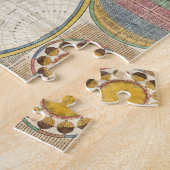Jaar 1789 Antiek gekleurde wereldkaart puzzel Legpuzzel (Zijkant)