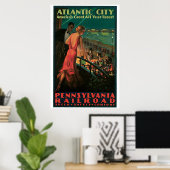  jaar 1930s Atlantic City Travel en Poster (Thuiskantoor)