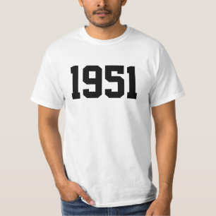Jaar 1951 t-shirt