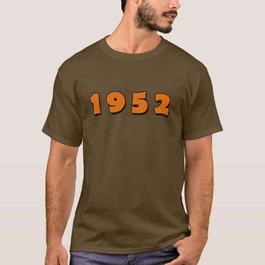 Jaar 1952 t-shirt (Voorkant)