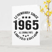  jaar 1965 kaart (Gele Bloem)