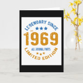  jaar 1969 kaart (Gele Bloem)