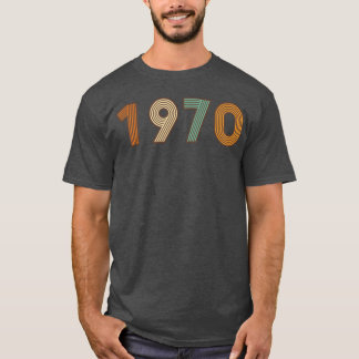 Jaar 1970 Lang leve de 70er jaren retro kleuren T-shirt