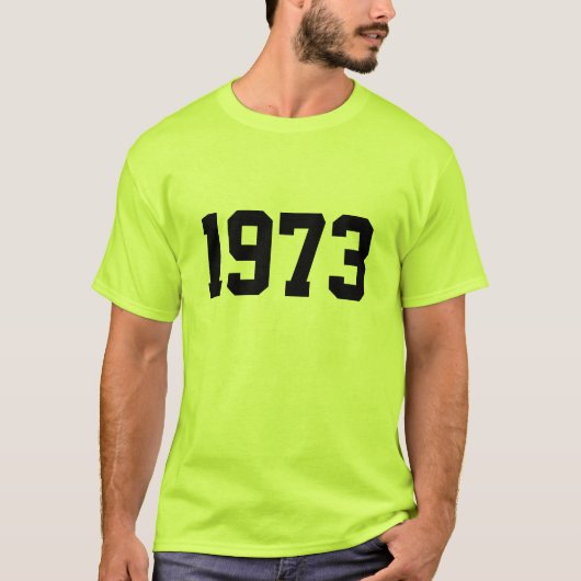 Jaar 1973 t-shirt (Voorkant)
